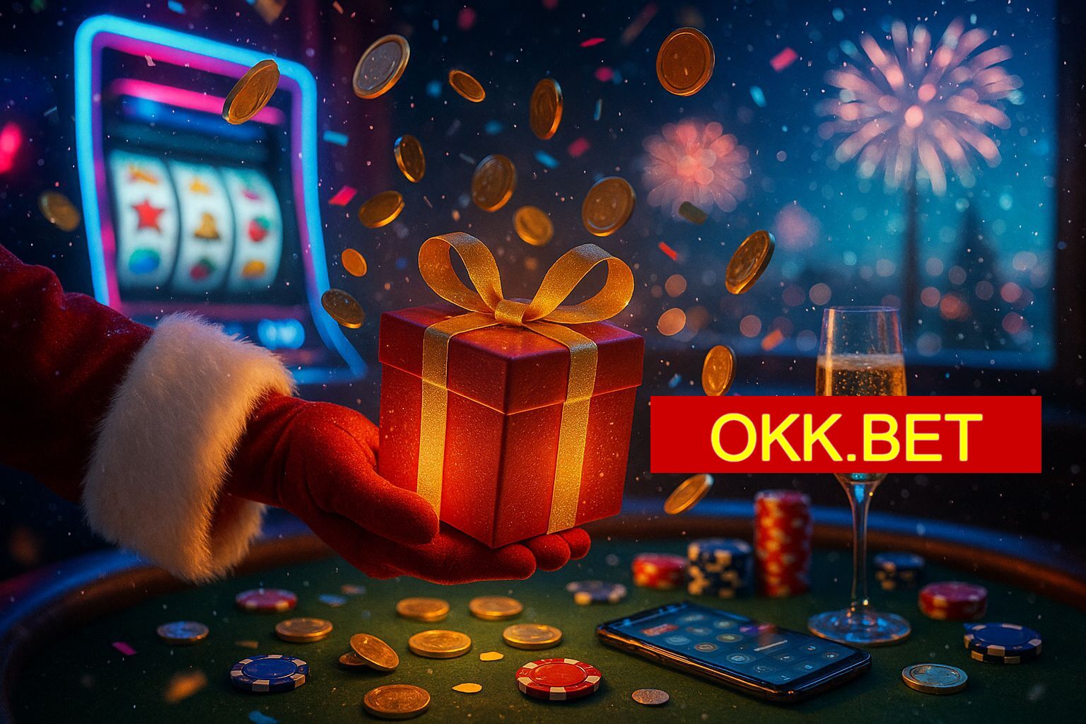 Promoções de Ano Novo no OKK.BET